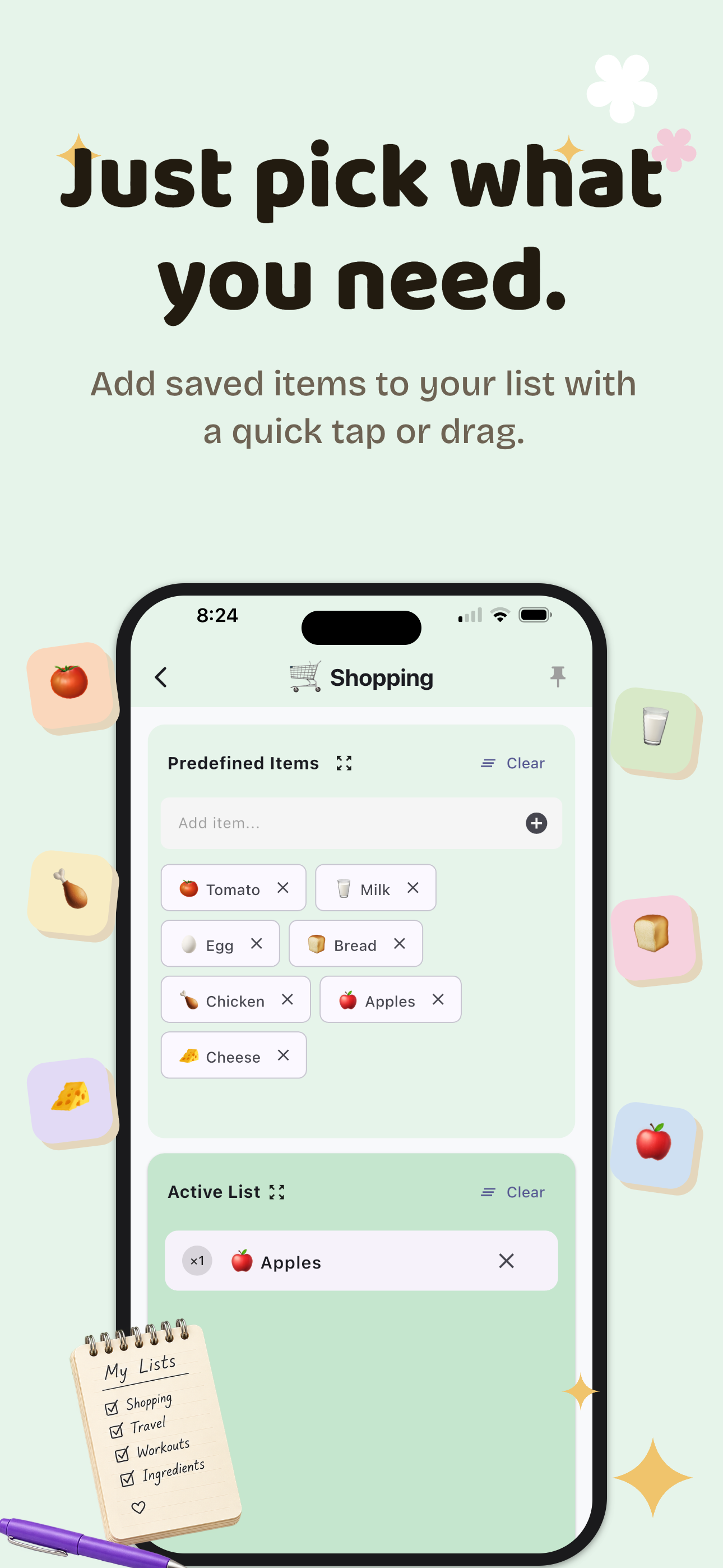 Relisto Building a List Screenshot